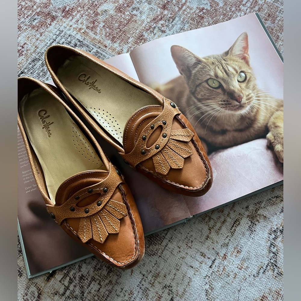 Cole Haan Women's Tan Leather Loafers